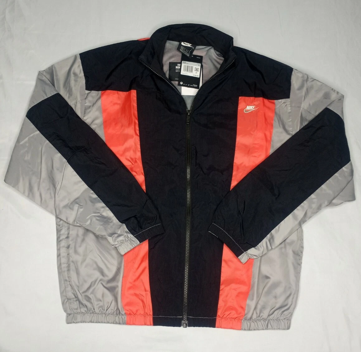 Nike NSW International Reissue Jacket Black Ember Glow CZ5802 010 Mens Sz XSmall