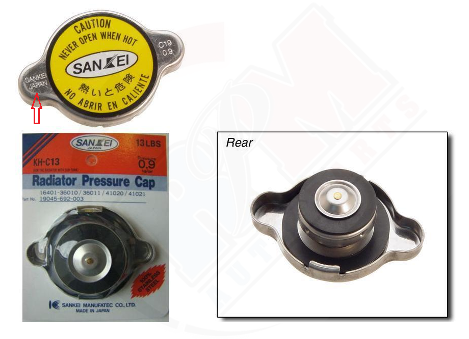 SANKEI Made in Japan Radiator Cap KH-C13 - 13lbs / 0.9 Bar | eBay