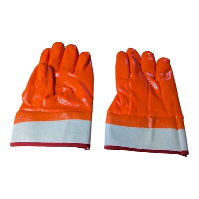 Double Dipped Insulated Work Gloves Hi Vis Orange