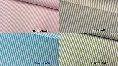 Stoff Streifen, 3mm, 8 Farben, Baumwolle, Breite 145 cm