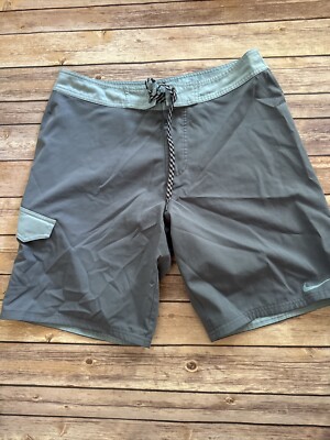 Nike Mens Cargo Board Swim Shorts Drawstring Blue Size 32