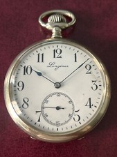 Pocket Watch Longines  Efco Military  Vintage 1917 Rare Condition Cal. 18.69 N
