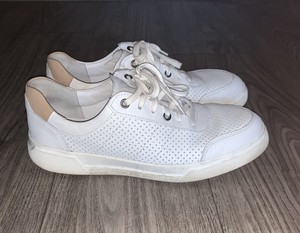 vince white slip ons