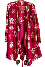 Allison Joy Adalee Floral Midi Wrap Dress Bell Sleeves Size Large  Style #3198DR