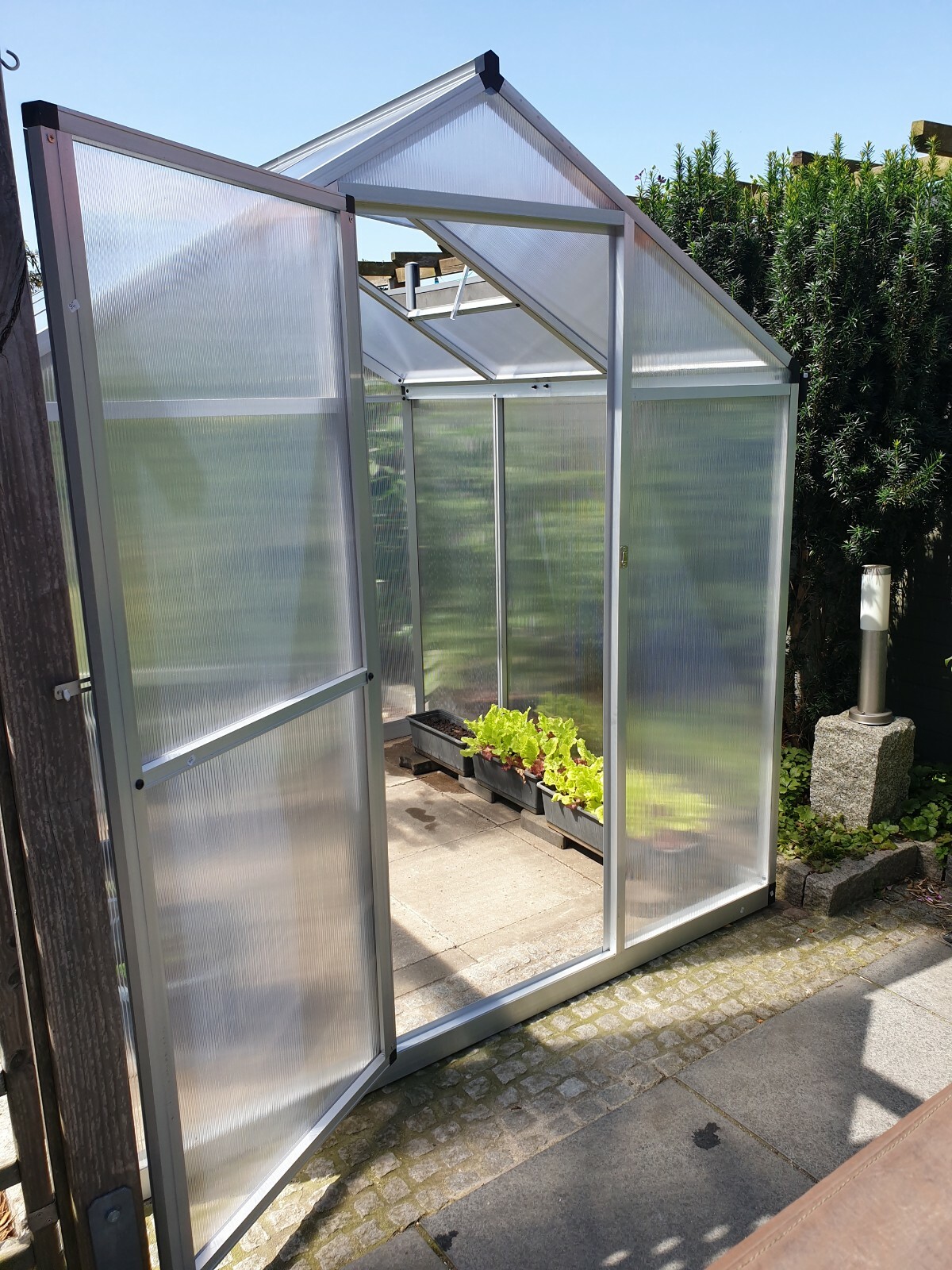 11.5 m3 greenhouse aluminium hollow chamber plates greenhouse early bed