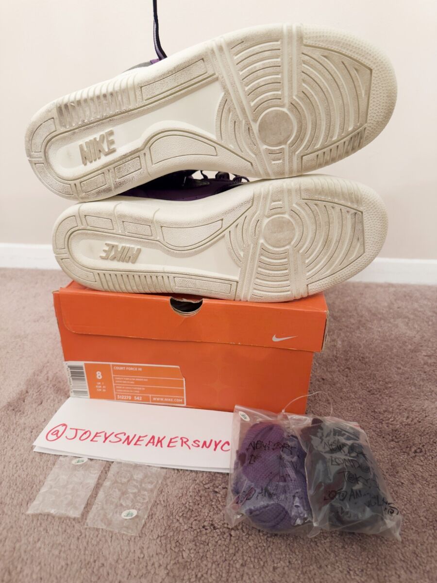 Nike Court Force x Stussy sz 8 Men Purple 312270-542 Rare Nike Court Force x Stussy sz 8 Men Purple 312270-542 Rare