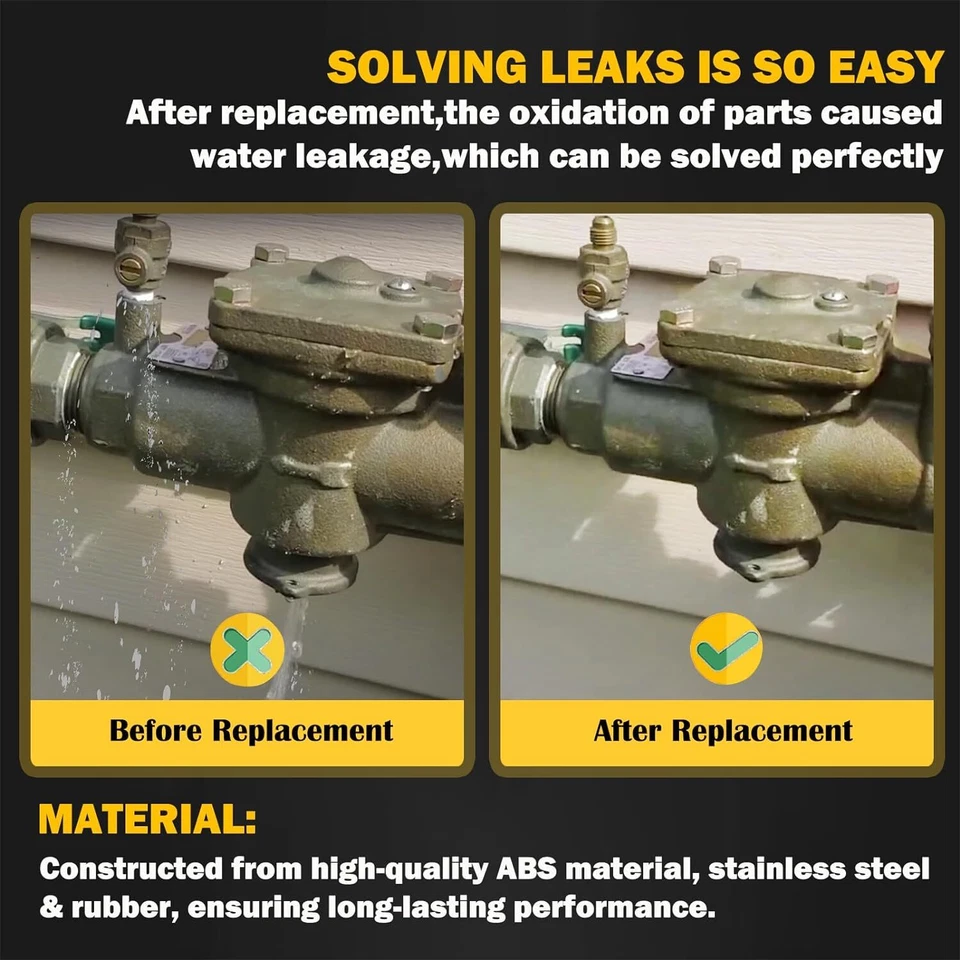 Substitua para 009M2 1" kit de reparo total para Watts para 0887793 887793 RK 009M2-T - Imagem 4 de 4