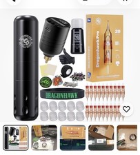 Dragonhawk Complete Tattoo Kit Beginner Tattoo Gun Kit Wireless Tattoo Machine