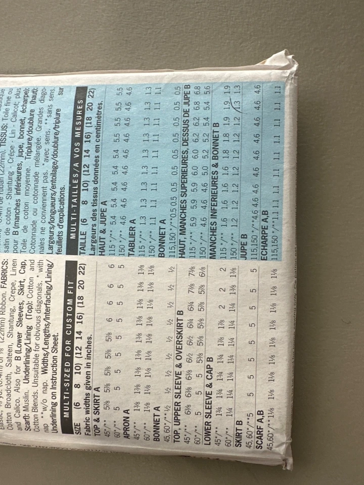 Butterick Making History 3071 Sizes 18-20-22 Historical Costume Sewing Pattern - Image 4 of 4