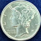 1941-S Mercury Silver Dime Nice BU