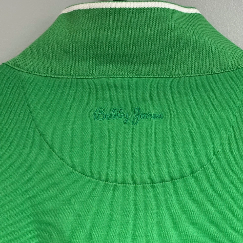 Bobby Jones Signature Leaderboard 1/4 Zip Men's XL Green Golf Sweater NWT - Изображение 4 из 4