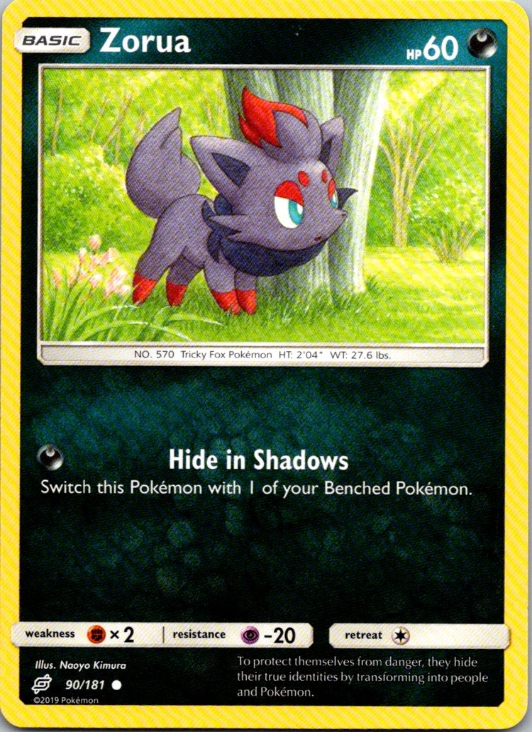 Zorua 90/181 Team Up Pokemon TCG C NM