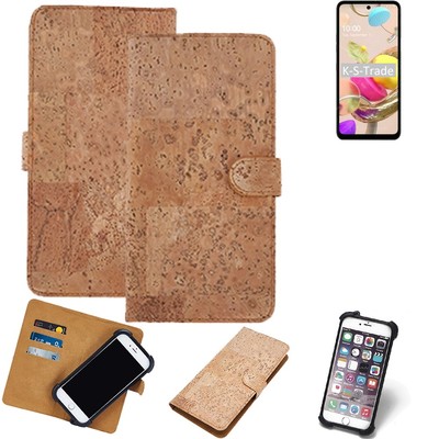 FÜR LG Electronics K42 HÜLLE TASCHE KORK CORK ETTUI SCHUTZ COVER