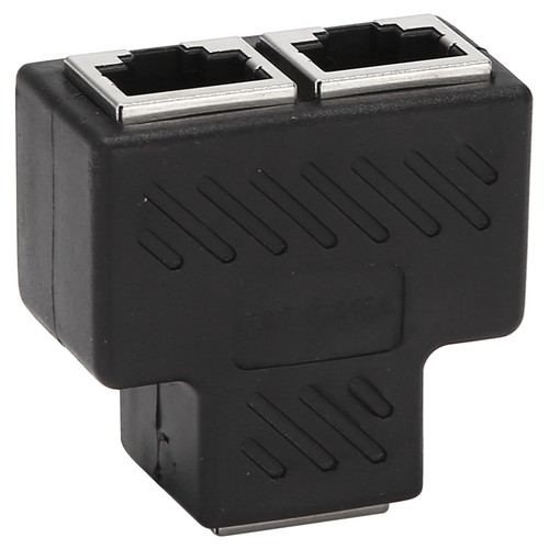 2 Port RJ45 Splitter Adapter LAN Netzwerk Ethernet Extender Stecker Lot 1St F2B1 - Bild 8 von 8