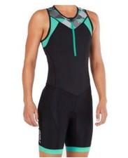 2XU Active TriSuit, Damen, Black/Retro Tri Aqua Green PROMOTION PRICE £48.99