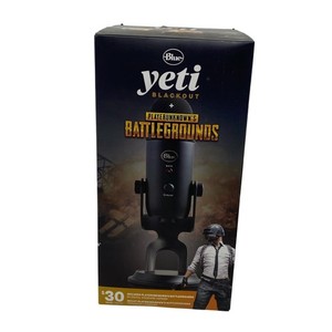Blue Yeti Blackout & Playerunknown's Battlegrounds PUBG Bundle USB Microphone