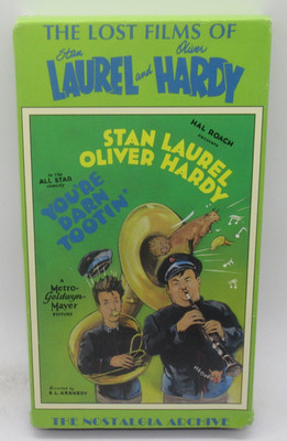 LAUREL & HARDY: YOU'RE DARN TOOTIN- LOST FILMS MOSTALGIA ARCHIVE VHS VIDEO MOVIE