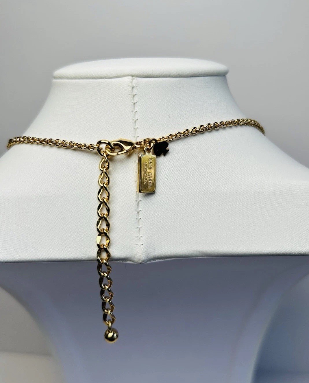 Kate Spade New York Gold-Tone Pyramid Station Necklace Geometric Statement thumbnail 6