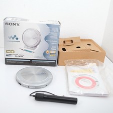 Vintage Sony Walkman D-NE9 Silver Portable Compact CD Player Ataac With Box