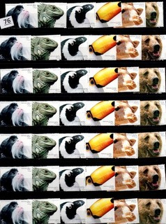// 7X PORTUGAL 2001 MNH ANIMALS IGUANA MONKEY BEAR BIRDS