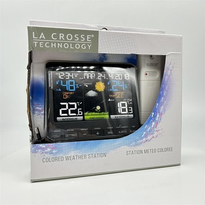 La Crosse Technology WS6825BLA+2 Wetterstation, Schwarz