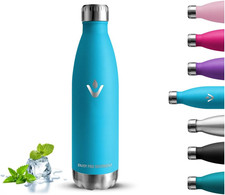 Borraccia Termica, Borraccia 500 Ml, Senza BPA, Borraccie Acciaio Inox, Senza Pe