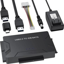 USB Hard Drive Adapter 3.0 Type C SATA IDE HDD SSD Data Recovery Tool