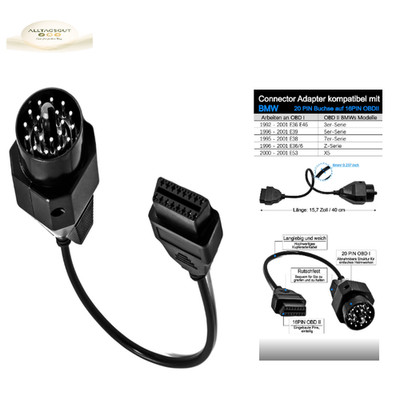 OBD2 Adapterkabel 16-polig BMW 20-polig
