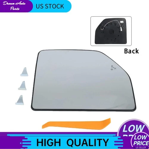 For 2017-2022 Ford F-250 Super Duty 6.2L 6.7L 7.3L RH Mirror Glass Assembly NEW