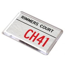 FRIDGE MAGNET - Rimmers Court CH41 - UK Postcode
