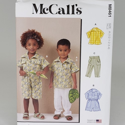 BOY!! UNCUT! U-PICK! Sewing Patterns Baby Toddler Kid Pants Shorts Tops Jacket - Picture 15 of 30