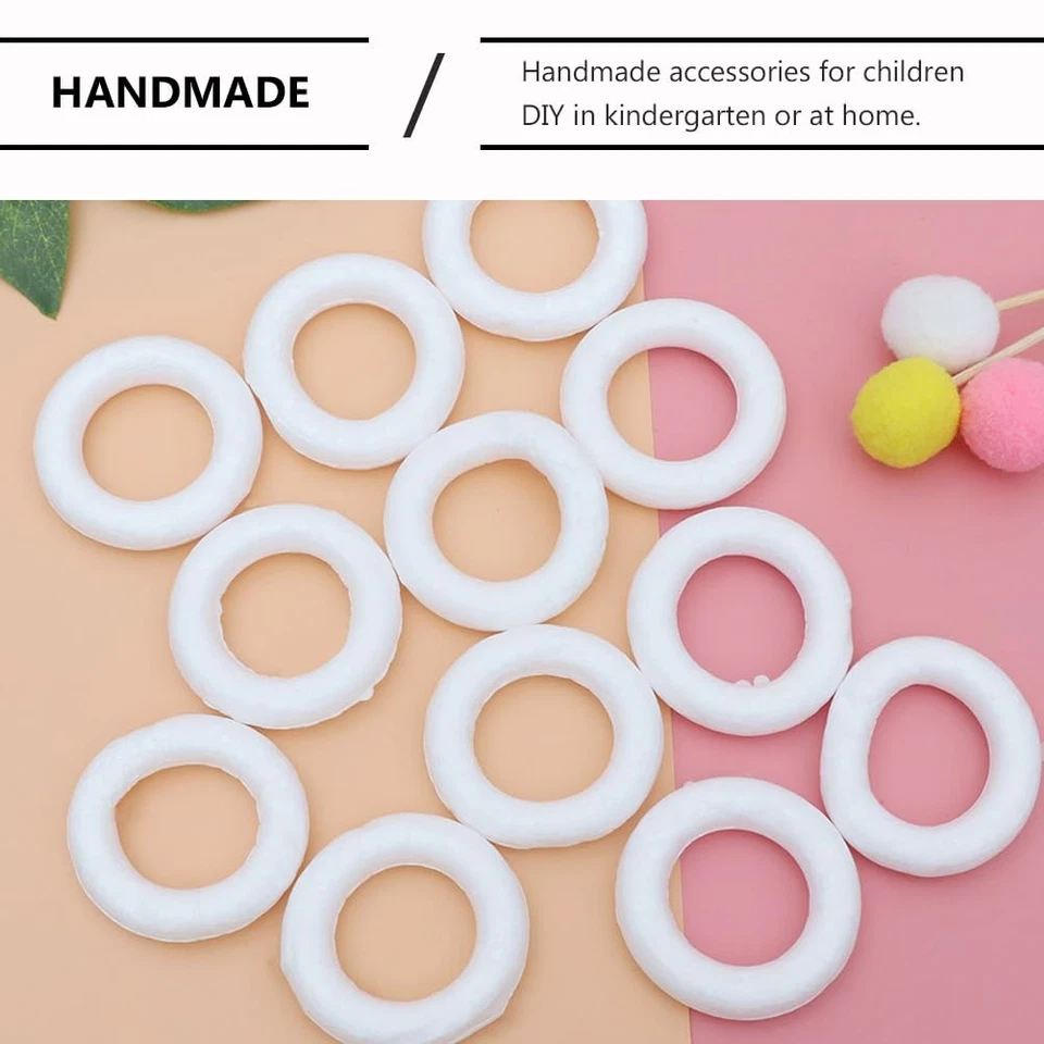 25 Stück handgefertigte Styropor-Kranz für Weihnachten und Hochzeiten aus Sty... - Bild 4 von 4