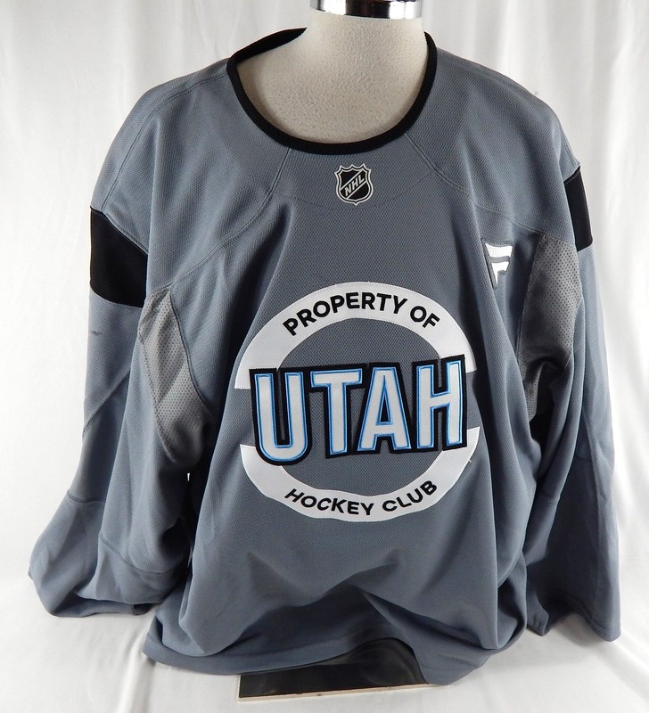 2024-25 Utah Mammoth # Game Used Grey Practice Jersey 58 386