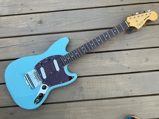 2024 Squier by Fender Classic Vibe '60s Mustang Sonic Blue Upgraded Fender Trem