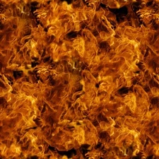 Wall of Flames - 18"x46" Hydrographic Film Hydro Dipping