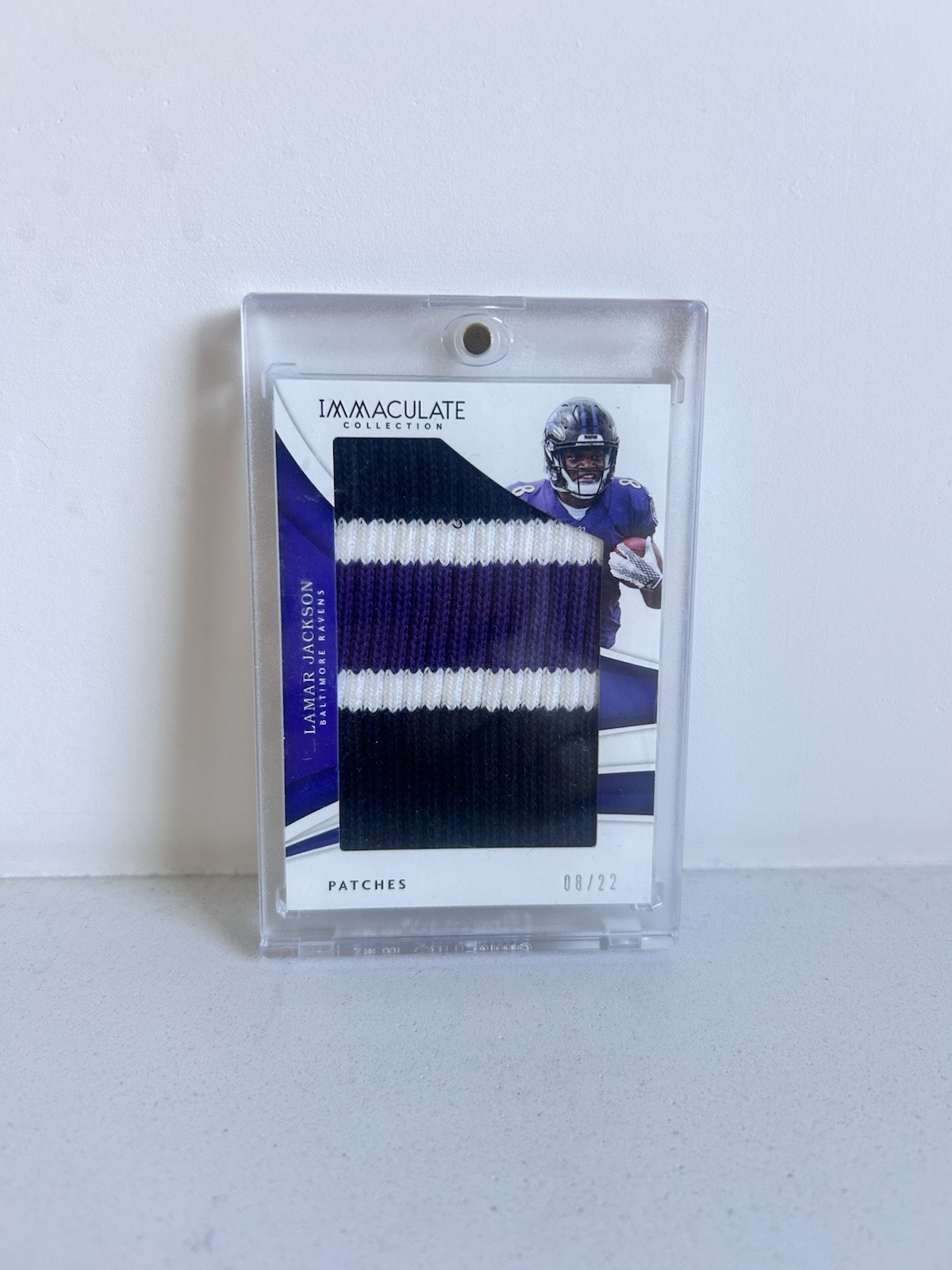 Lamar Jackson Panini Immaculate Collection Immaculate Patches #IM16 Base