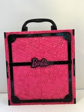 2011 Mattel Barbie Fashionista Ultimate Wardrobe Closet Carrying Case Pink Black