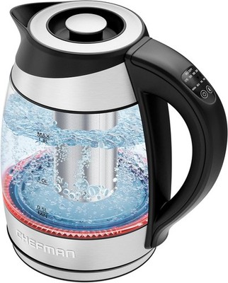 Chefman Electric Kettle with Temperature Control, 5 Presets LED Indicator Lights