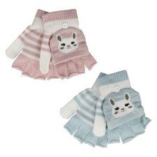 Girls RJM Mittens With Glitter 'GL903'