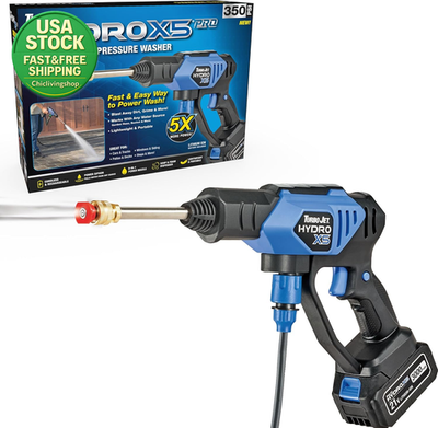#ad Cordless Pressure Washer 350 PSI Hydrox5 Pro 6 In 1 Nozzle 21V Battery $190.99