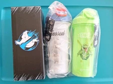 LOT of 3 Blender Bottle 28 oz EHP Labs  GHOSTBUSTERS SLIMER PUFT  Shaker Tumbler