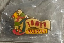 Tower Records promo pin set - 4 + guitar pick