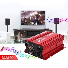 500W 12V 2 Channel Car Stereo Audio Power Amplifier HiFi Bass Amp Subwoofer Home