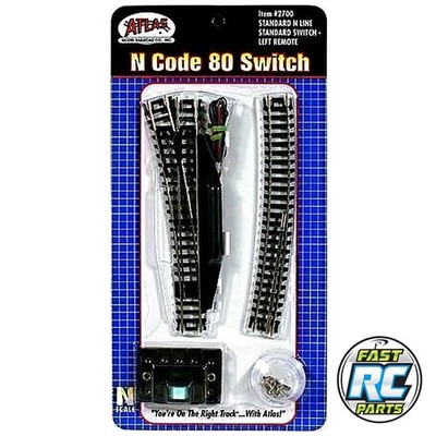 Atlas Trains N-Gauge Code 80 Remote Left-Hand Switch ATL2700