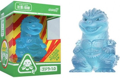 Godzilla Minus One TOHO Fun! Fun! Godzilla 5-Inch Mascot Vinyl Toy [Clear Blue]
