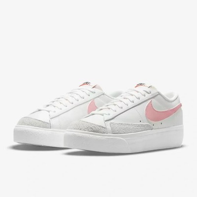 Nike Womens Blazer Low Platform Sneakers Pink Glaze Size 8W DJ0292 103