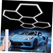 Hexagon 5000K LED Garage Lights: 25 Pack Updated 1.31-inch Wider 5 Hex