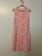 sunsets and sweet tea dress Small Sleeveless White Coral Seashell Seahorse N75
