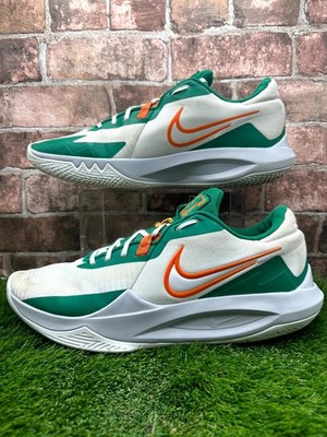 Nike Precision 6 DD9535-103 Turnschuhe Herren UK 12 Weiß Malachit Basketballschuhe