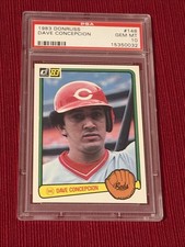 1983 DONRUSS DAVE CONCEPCION CINCINNATI REDS #148 PSA 10